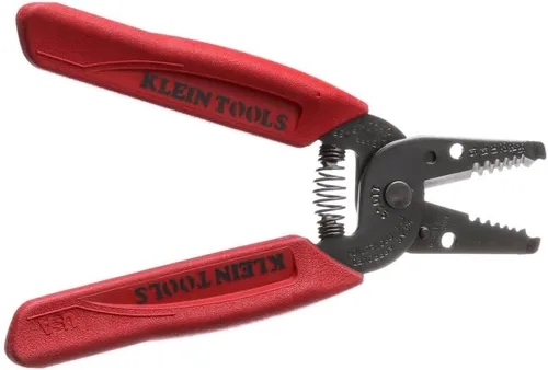 Vista 7 de Klein Tools 11046 Wire Stripper, Wire Cutter, Made in USA, Stripping/Cutting Tool for 16-26 AWG Stranded, Compact Nose with Precision-ground