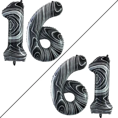 Vista 371 de Goer, conjunto de globos de papel aluminio para decoraciones de cumpleaños, globos de las letras de feliz cumpleaños y de números Oro