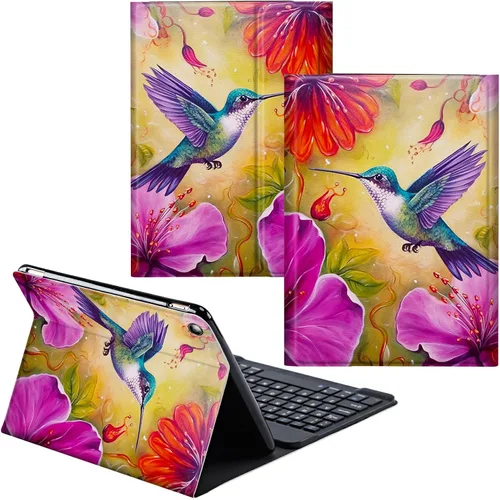 Vista 78 de Funda para Samsung Galaxy Tab S6 Lite 2022/2020 Teclado inalámbrico desmontable y cubierta de cuero PU Funda protectora para tableta para Samsung