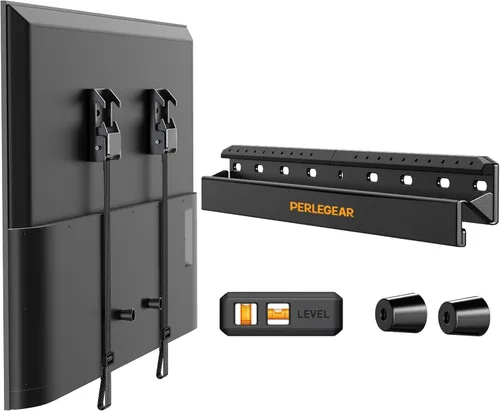 Vista 10 de Perlegear No Stud TV Wall Mount with LED Light for 24–65 inch TVs