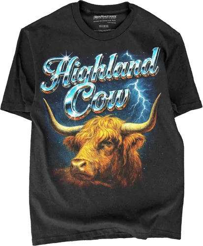 Vista 22 de Camiseta de Heavy Metal de los 80s con Animal en Negro - 100% Algodón - para Hombre y Mujer