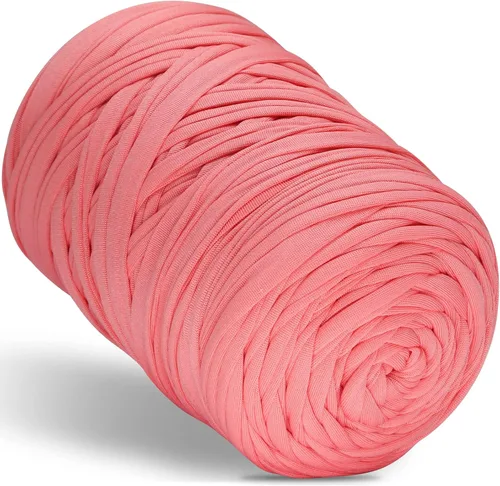 Vista 21 de 400g de hilo de tela elástica para tejer con ganchillo para DIY, 119 metros de hilo de espagueti grueso para tejer para proyectos de bolso, cesta