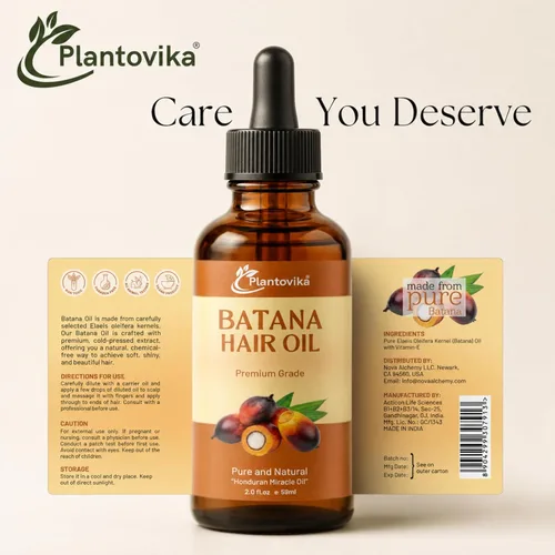 Vista 8 de Aceite de batana para el crecimiento del cabello, 100% puro hondureño prensado en frío crudo sin refinar para el cabello y tratamiento del cuero