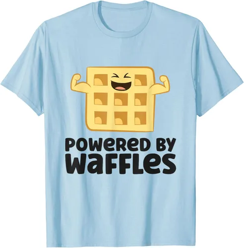 Vista 84 de Camiseta de gofres para el desayuno con diseño de gofres, Blanco, S