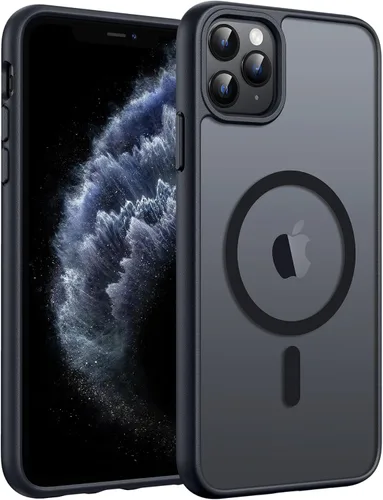 Vista 32 de FNTCASE - Funda para iPhone 16 Pro: magnética, mate, translúcida, de grado militar, protectora contra caídas, resistente, fina, duradera y a prueba