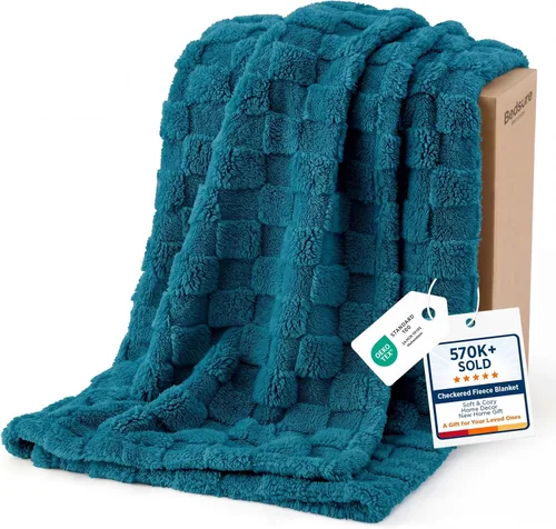 Vista 21 de Bedsure GentleSoft - Manta verde salvia para sofá, manta de forro polar a cuadros, regalos de Navidad para mujeres, hombres y niñas, bonita manta