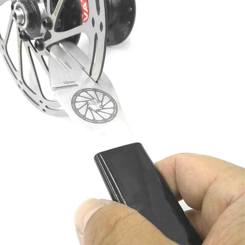 Vista 3 de Rotor de bicicleta Truing Tenedor con múltiples ranuras, herramienta de alineación de rotor de freno de disco de bicicleta