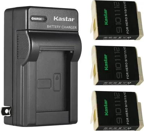 Vista 6 de Kastar Cargador de batería de pared AC para GoPro HERO12 Hero 12 Black Action, GoPro ADDBD-212 ADBAT-001 ADDBD-001 Batería