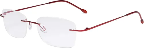 Vista 11 de Eyekepper Rimless Reading Glasses Women, Readers Frameless Wireless Magnifying Cheaters, Womens Reader Eyeglasses, Scratch Resistant for