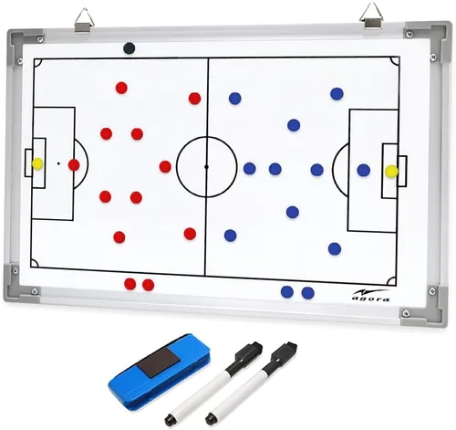 Vista 2 de AGORA Pizarra magnética de borrado en seco de doble cara - 12"x18