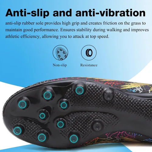 Vista 3 de Zapatos de fútbol para hombre y mujer, zapatos de fútbol para Big Boy AG TF