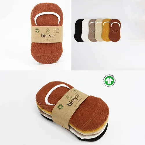 Vista 6 de Calcetines invisibles para bebés, 6 pares, calcetines para recién nacidos, algodón antialérgico, calcetines tobilleros de corte bajo para niños