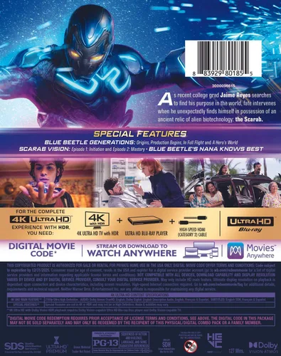 Vista 3 de Blue Beetle (4K Ultra HD + Digital) 4K UHD