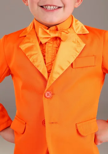 Vista 4 de Esmoquin naranja para niños pequeños Multicolor