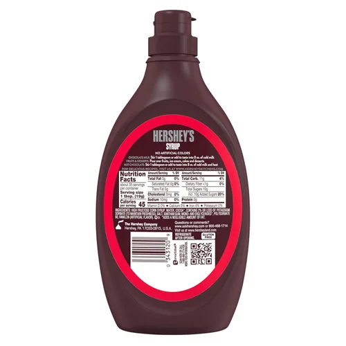 Vista 7 de Botella de jarabe de chocolate HERSHEY'S, 24 oz