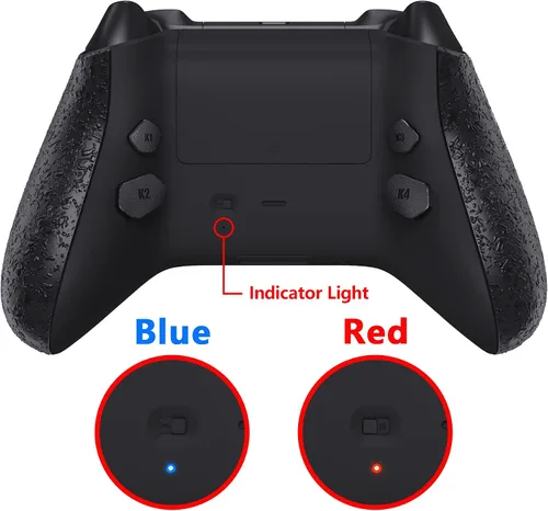 Vista 8 de eXtremeRate Textured Black HOPE Programable Remap Kit for Xbox Series XS Controller Upgrade Boards Redesigned Back Shell Side Rails Back Buttons