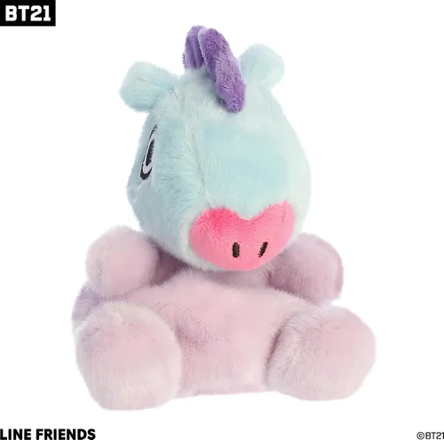 Vista 2 de Aurora Lovable BT21 Palm Pals MANG - Animal de peluche, diversión coleccionable, adorable belleza, azul, 5 pulgadas