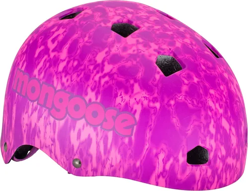 Vista 11 de Mongoose Casco de bicicleta BMX, casco deportivo para niños, gris/negro, juvenil