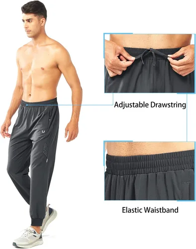 Vista 5 de NORTHYARD Pantalones deportivos para correr para hombre, ligeros, de secado rápido, para gimnasio, deportes activos, entrenamiento en pista