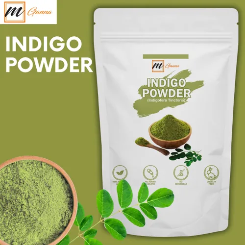 Vista 3 de Polvo índigo 100% natural 0.50 LBS 227 GMS para tinte y color para el cabello Cuidado del cabello