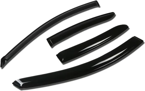 Vista 10 de Auto Dynasty 4 unidades de protector de lluvia para ventana con cinta adhesiva compatible con Mazda 3 2004-2009, acrílico