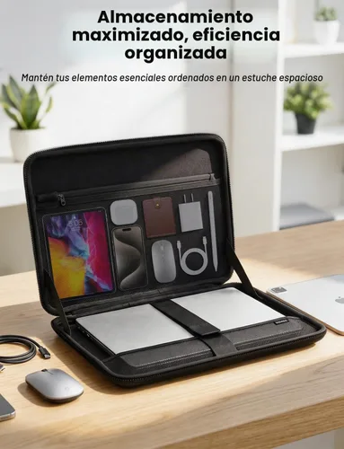 Vista 6 de DOMISO Funda para portátil AA51, Negro, 14 pulg.