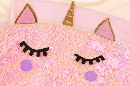 Vista 4 de Simplecc Disfraz de unicornio para niñas, disfraz de princesa de unicornio, regalos de cumpleaños para fiesta de Halloween