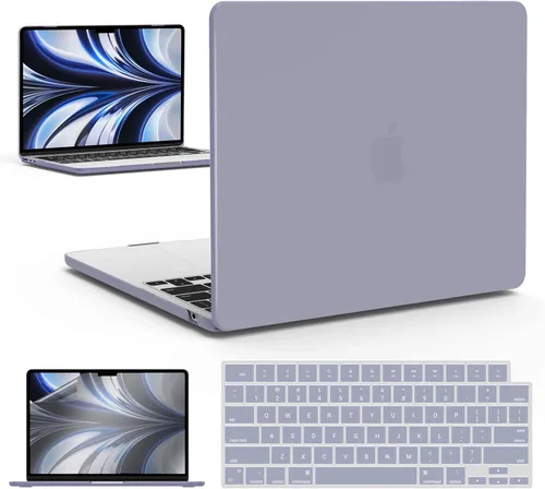 Vista 37 de IBENZER Funda para MacBook Air de 13 pulgadas 2026 2025 2024 2023 2022 M4 A3240 M3 A3113 M2 A2681, funda rígida con cubierta de teclado ScreenFilm