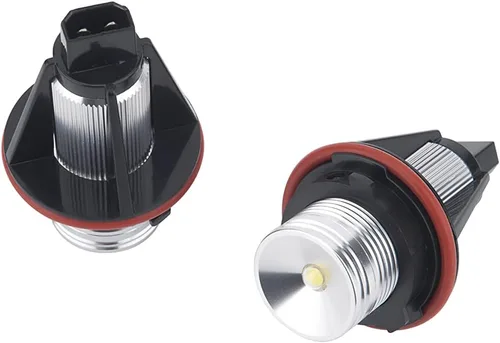 Vista 2 de Bombillas LED blancas con anillo de ángel para BMW 5 6 7 Series X3 X5 (E39 E53 E60 E63 E64 E65 E66 E83), 7000 K blanco