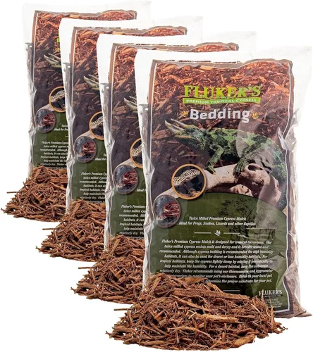 Vista 7 de Ropa de cama Premium de ciprés tropical Fluker's para reptiles, 5 QT