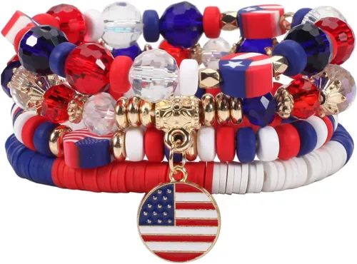 Vista 19 de Ardorchid Pulseras de Halloween para Mujeres Calabaza Fantasma Esqueleto Murciélago Calavera con Cuentas Apilables Elásticas Rugby Acción de Gracias