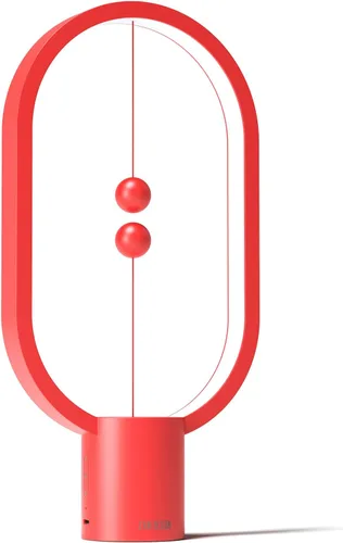 Vista 10 de Heng - Luz de equilibrio, lámpara de mesa LED alimentada por USB, creativa, luz nocturna con interruptor magnético, lámpara de mesa regulable
