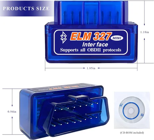 Vista 2 de ELM327 OBDⅡ Escáner de Diagnóstico Automático para Coche, Herramienta de Escaneo Bluetooth Automático Profesional Lector de Código de Falla