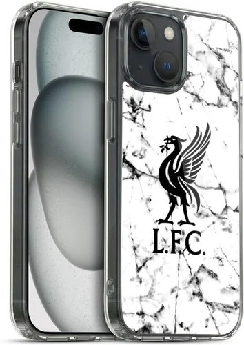Vista 121 de Oficial LIVERPOOL Football Club 2017/18 Mármol Soft Gel Case para iPhone de Apple 7 Plus/8 PLUS Escudo negro.