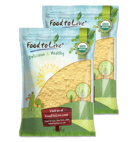 Vista 8 de Food to Live Food to Live Harina de garbanzos orgánica sin gluten, 8 onzas sin OMG, granos de garbanzos secos finamente molidos, vegano, kosher, a