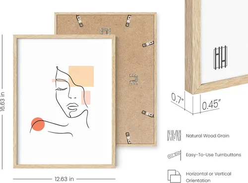 Vista 3 de HAUS AND HUES Arte de pared minimalista - Dibujo moderno de líneas abstractas, impresión de boceto femenino simple, obra de arte para el hogar
