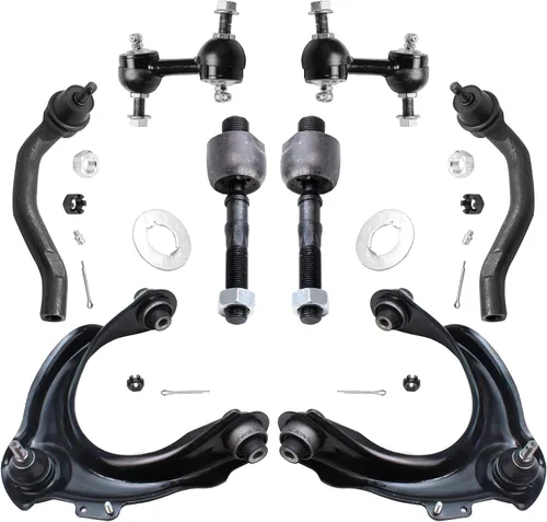 Vista 312 de Detroit Axle - Kit de brazos de control de extremo de 8 piezas para Toyota 2001-2003 Highlander 2002-2003 Camry Lexus ES300, 2 conjuntos de brazos