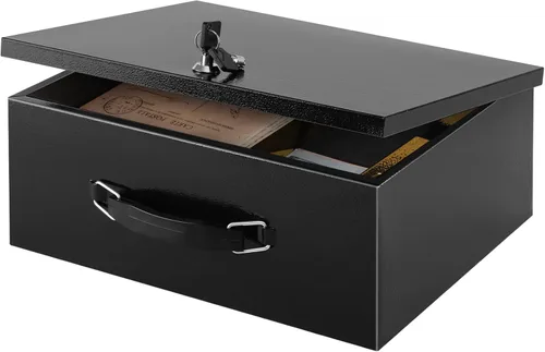 Vista 10 de xydled Caja Fuerte Resistente al Fuego Caja Fuerte con Cerradura de Llave para Almacenamiento de Seguridad en Casa y Oficina de Objetos de Valor