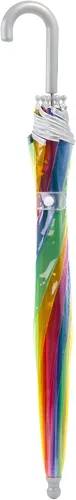 Vista 5 de totes Paraguas de burbujas transparente para niños con mango de fácil agarre, Arco iris, Moderno