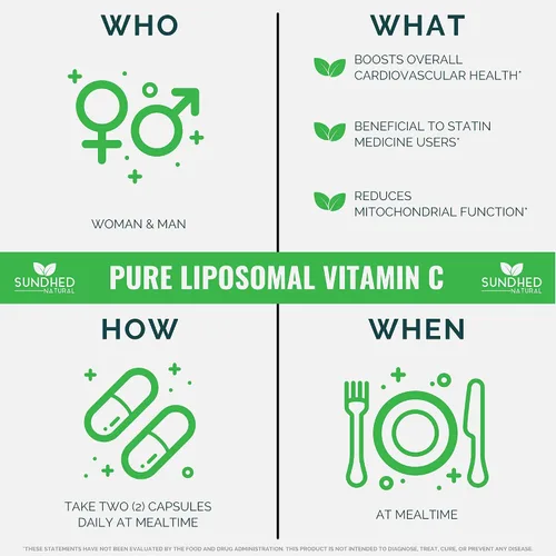 Vista 2 de Vitamina C liposomal pura – 1200 mg de refuerzo de la salud del sistema inmunológico y colágeno, ayuda a las vitaminas antienvejecimiento