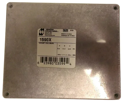 Vista 25 de Hammond Manufacturing 1590B DIECAST Caja 4.4X2.3X1.1 Plateado