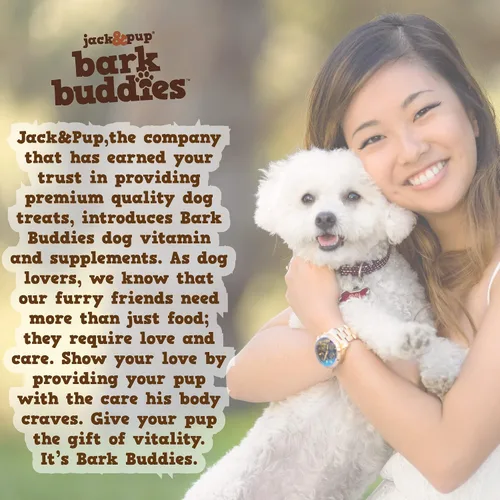 Vista 6 de Jack&Pup Suplemento para articulaciones de perro Flex-Agility Bark Buddies Glucosamina condroitina para perros Masticables de cadera