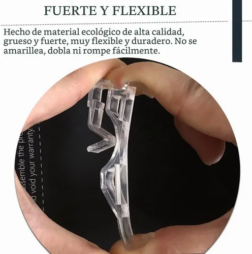 Vista 4 de Clips de cenefa de plástico transparente de 2.5 pulgadas, clips ocultos para persianas (6 piezas)