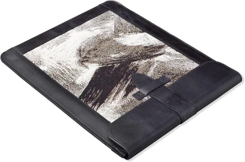 Vista 4 de Londo Funda de piel auténtica para iPad y iPad Pro - Funda protectora elegante y duradera para tabletas