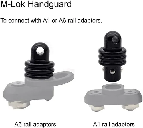Vista 7 de FAZee Adaptador QD multifunción con espárragos para cabestrillo giratorio de tope de mano Adaptador de desmontaje rápido (2 piezas)