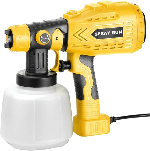 Vista 11 de Pulverizador de pintura inalámbrico para batería Black&Decker de 20V, pistola de pintura manual con 3 patrones de pulverización y 4 boquillas, ideal