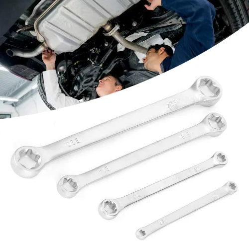 Vista 9 de Acouto e juego de llaves e18 e8 herramientas de extensión offset e12 para caja doble trinquete e-llave hexagonal hembra e herramienta de reparación