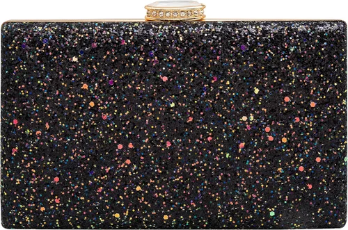 Vista 11 de CARIEDO Bolso de Mano Tipo Clutch con Lentejuelas para Mujer, Elegante Bolso de Noche con Purpurina Brillante, Cartera de Noche Llamativa