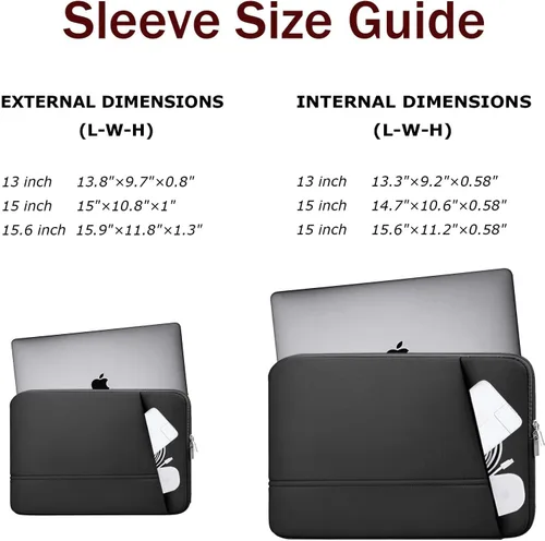 Vista 3 de TEDNETGO Funda para portátil de 14 pulgadas, funda para MacBook Pro 2024 de 14 pulgadas para Apple, funda protectora impermeable de 13 pulgadas