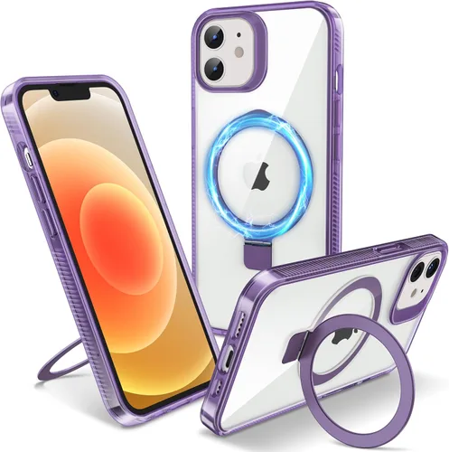 Vista 10 de Funda magnética para iPhone Air – [Soporte invisible integrado] [Compatible con MagSafe] [Protección contra caídas de grado militar] Cubierta